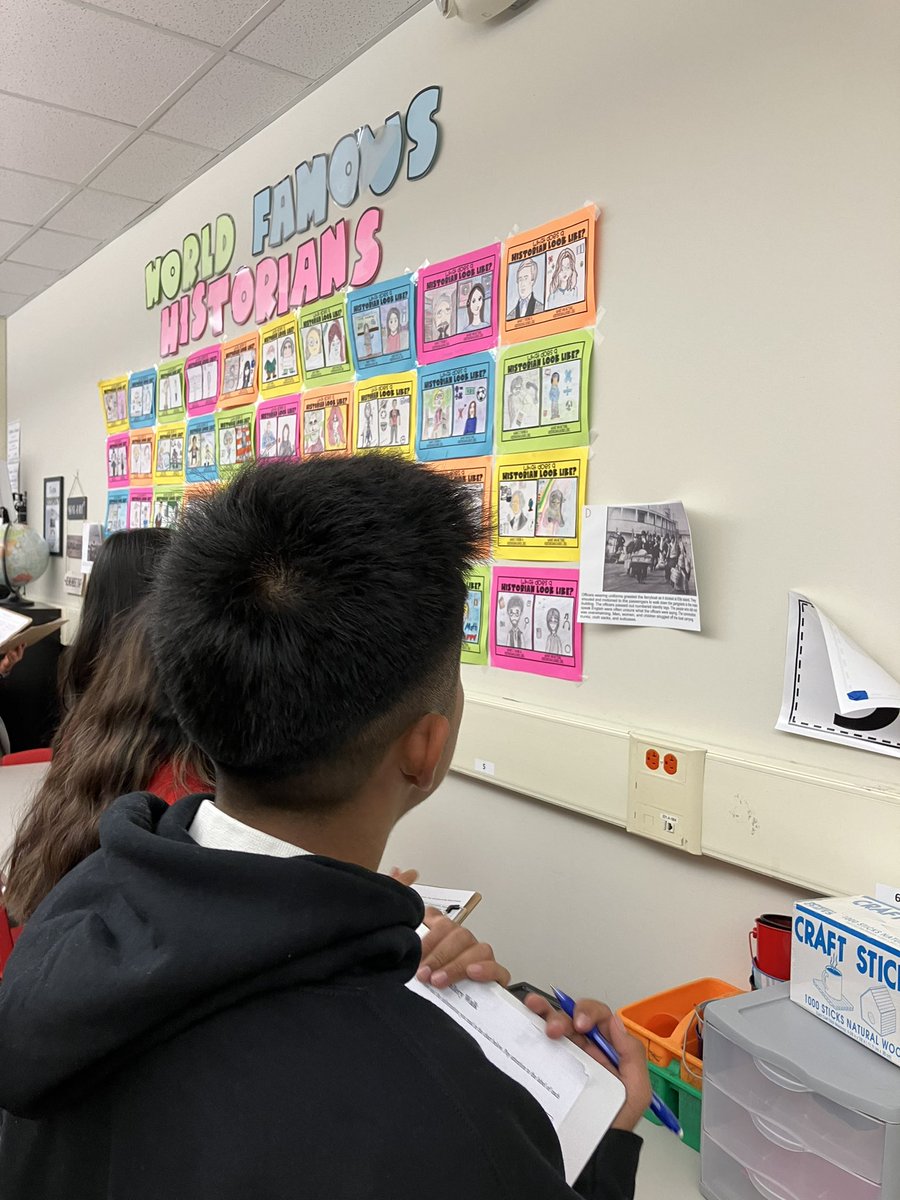 Doing a Gallery Walk in ELA in preparation for the 7th grade trip to Ellis Island! #RBBisBIA @rbmsROCKETS @MrsCooneyRBMS @RedBankSup @DreamBigRB #EllisIsland