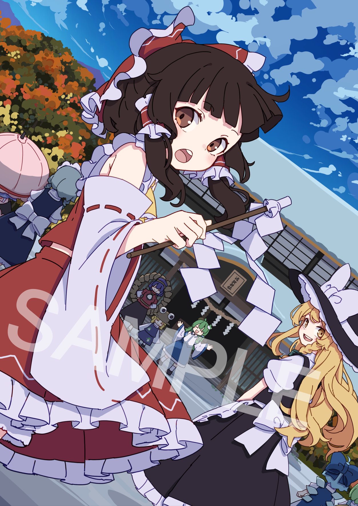 A3サイズ「神様のバロメーター」オリジナルイラスト原画 A3サイズ「神様のバロメーター」オリジナルイラスト原画