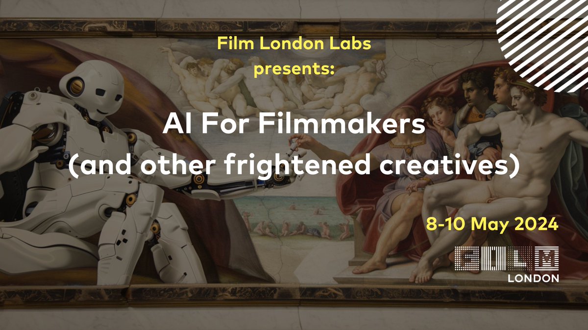 Book now for Film London's special lab, created and delivered by highly acclaimed speaker @StephenFollows , on AI For Filmmakers (and other frightened creatives).  To find out more: eventbrite.co.uk/e/film-london-…
