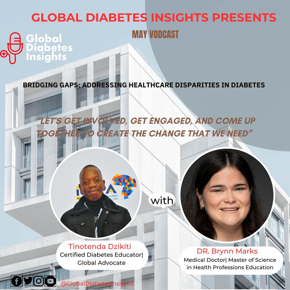 🌟Get ready for an eye-opening journey into #diabetes care with our upcoming podcast episode! Join us on May 3rd as we dive deep into healthcare disparities & innovation. Stay tuned for insights that could change the way you think about diabetes management #GlobalDiabetesInsights