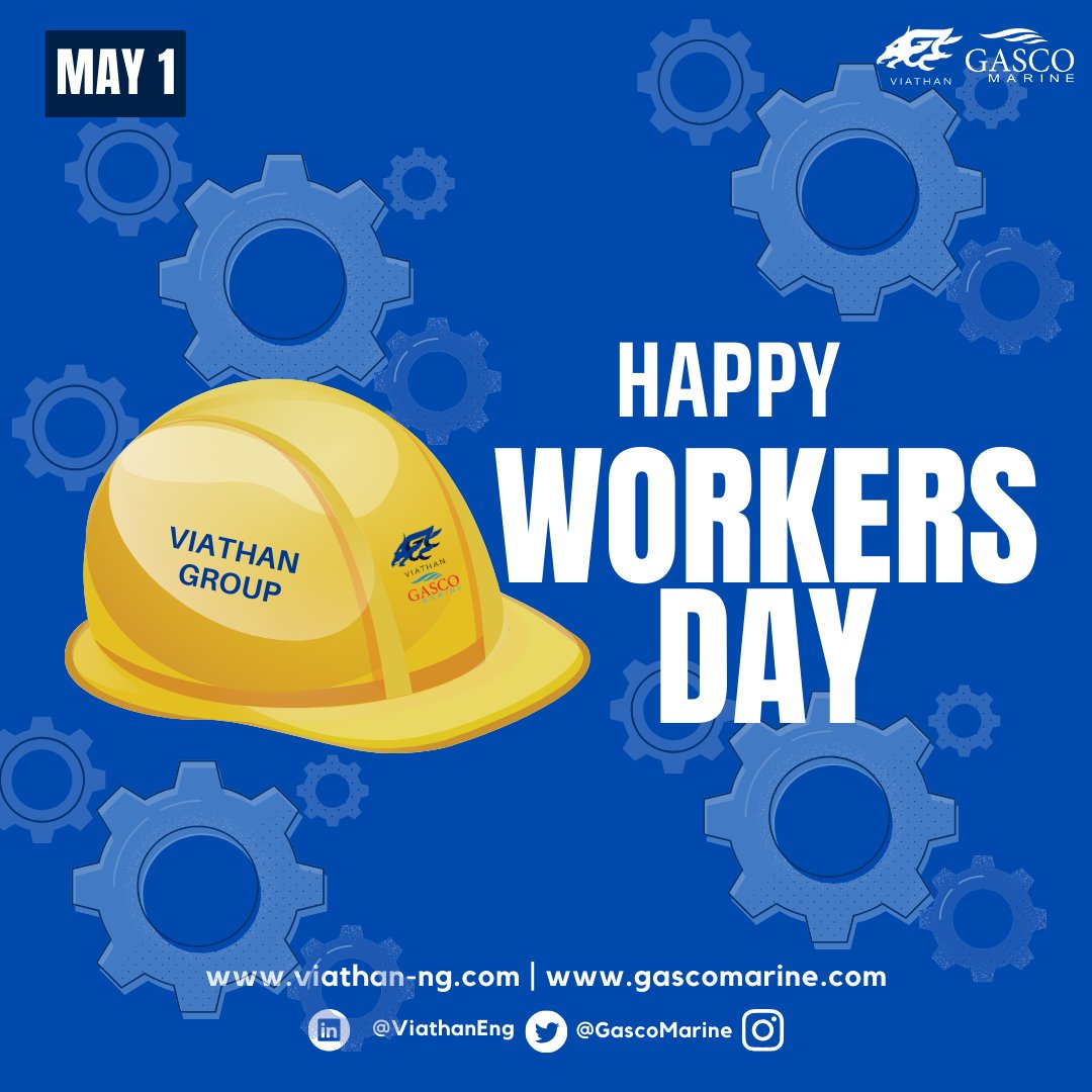 GascoMarine's tweet photo. Happy International Workers Day to our esteemed workforce. 

The success of our organisation runs on your continued and tireless contributions. Today, we specially salute you for your hard work and dedication. 
  
#viathan #gascomarine #workersday #powersector #naturalgas #CNG https://t.co/1J7jx4Opc9