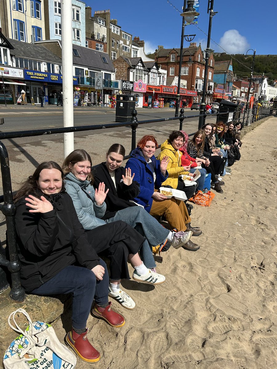 Last week MA students on our ‘Painting on Light’ module went to Scarborough! We are assured that they saw some very fine stained glass (do go to St Martin-on-the-Hill if you can), and did not spend all the time having fun at the seaside, but we do not have photographic evidence!