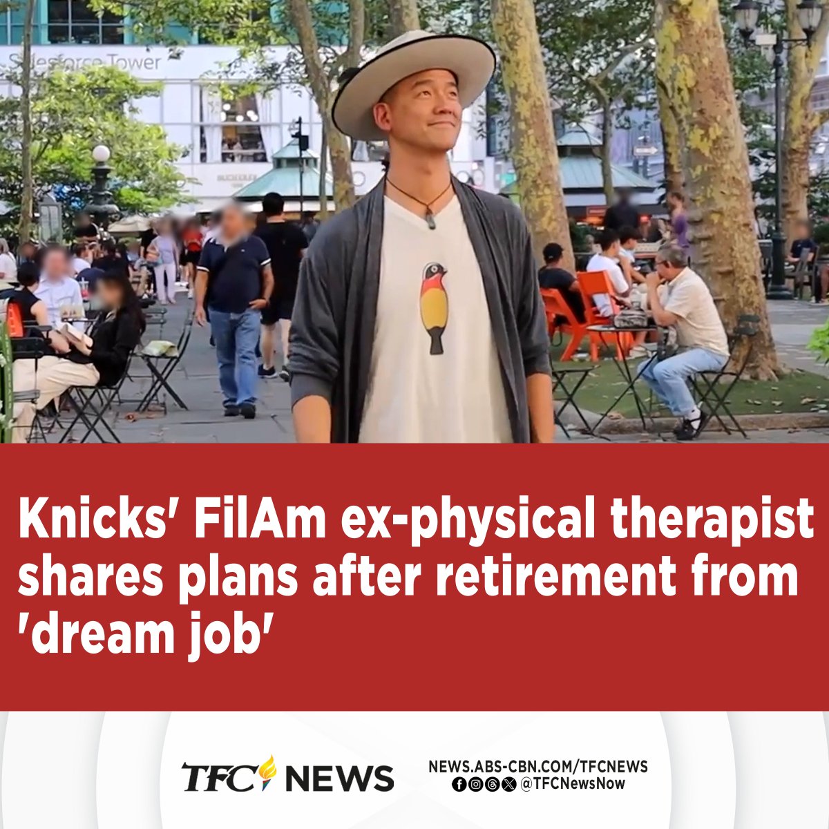 The New York Knicks head to Game 6 of the Eastern Conference playoffs with the Philadelphia 76ers' overtime win. Absent in the team's run is its longtime FilAm physical therapist who shares his plans after retiring from his dream job. @dontagala reports. youtu.be/OiGwLyH9xqs