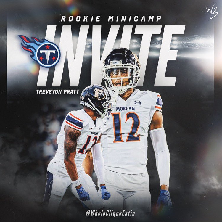 Congratulations to @pratt12x on earning a Rookie Minicamp invite with the Tennessee Titans! Treveyon has trusted us with his training from high school, college, and the pre-draft process. ALWAYS good to see our homegrown guys get a shot at their dreams! #WholeCliqueEatin