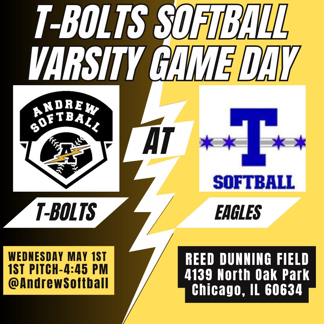 Freshman & JV @AndrewSoftball at home today while Varsity hits the road Best of luck