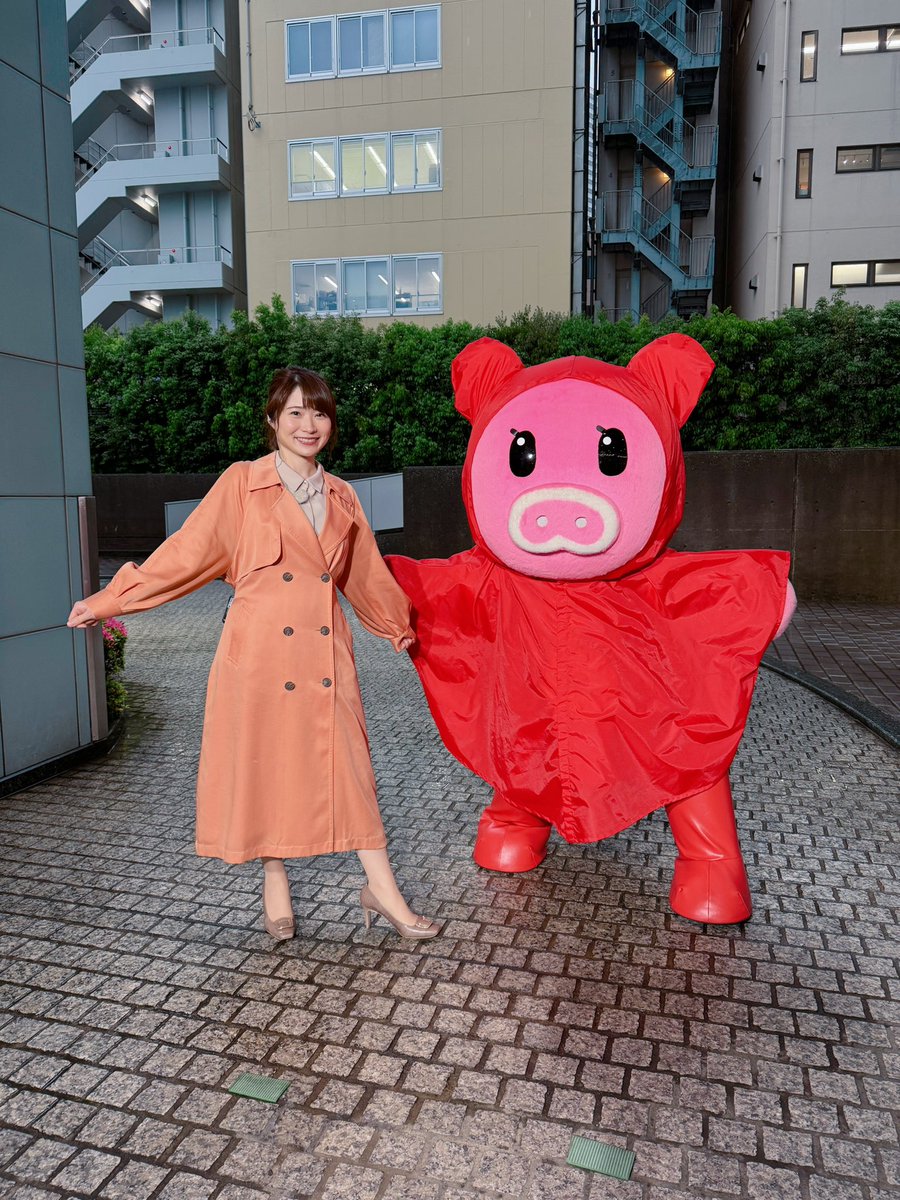 意外と久しぶり
レインコートブーナちゃん☔️

風が吹くと、屋根のあるところにも雨が吹き込む現場より。