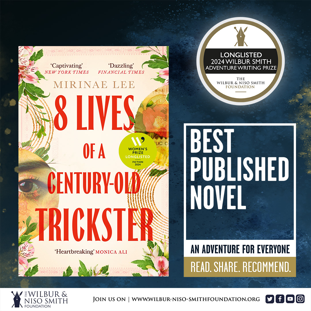 "#8LivesofaCenturyOldTrickster is a novel that defies  categorization, challenging readers to embrace its complexities and contradictions. An exploration of identity, survival, and resilience." - Librarian Reviewer

We're thrilled to have <a href="/lee_mirinae/">Mirinae Lee</a> on our #Longlist! #Adventure