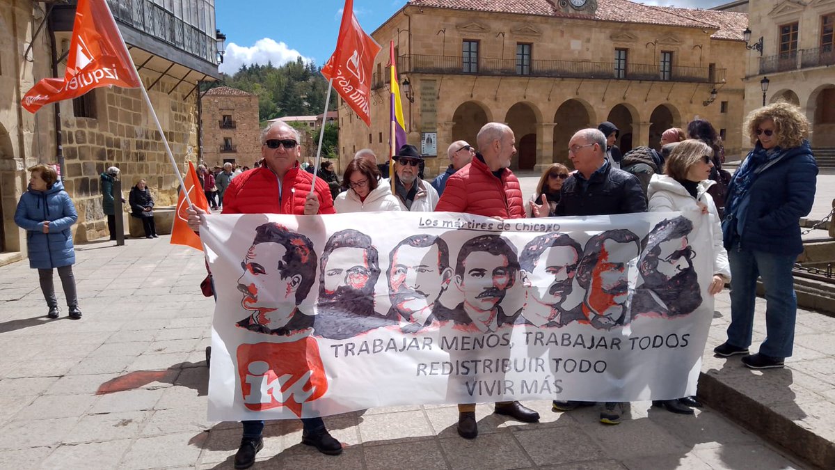 En #Soria también gritamos ¡Viva la lucha de la clase obrera! #1deMayo2024 #pce #claseobrera