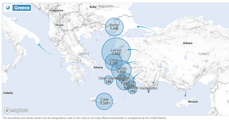 Total arrivals in🇬🇷 up to 28/04/2024 12,889 Sea arrivals 11,349 & Land arrivals 1,540