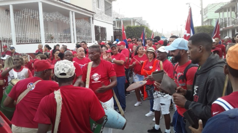 Arriba que llegó la fiesta de los trabajadores ¡Qué riquera!. #GenteQueSuma #SanctiSpiritusEnMarcha #Cuba