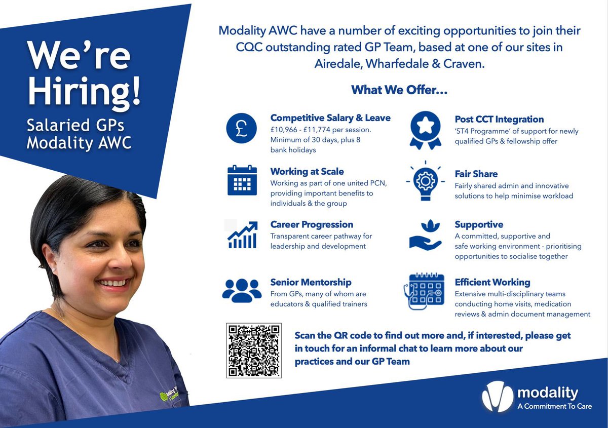 📣 GPs 📣 come join our brilliant team in AWC 😊 happy to be messaged with any questions about the job