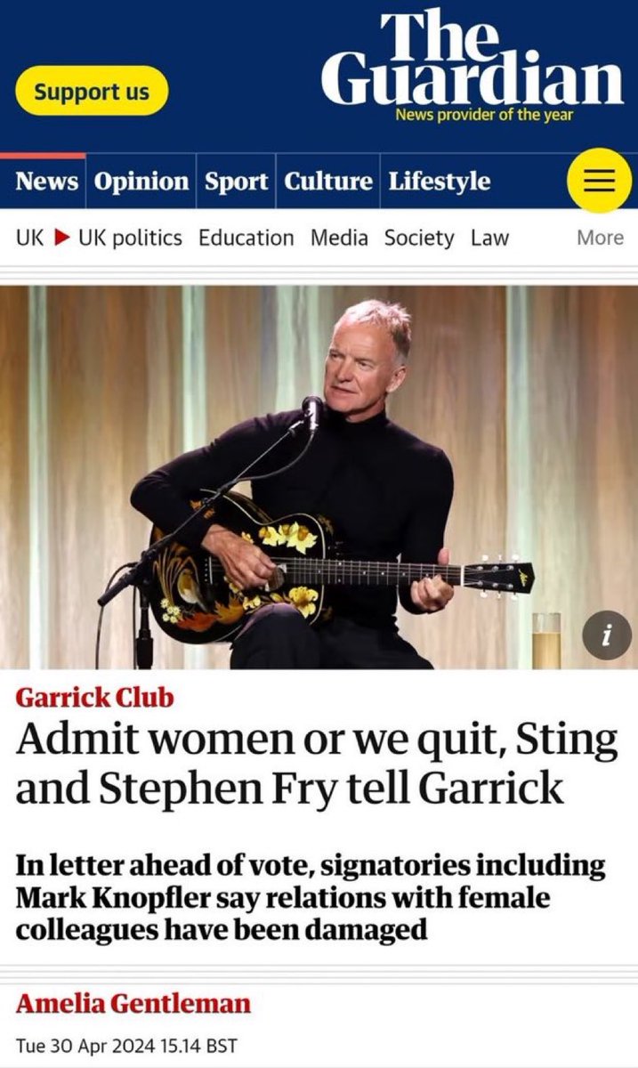 I’d like them to define what a woman is before they virtue signal about the #Garrick Tbh men can have it for themselves if we can have toilets, changing rooms, prisons & our own sports! #WomensRights