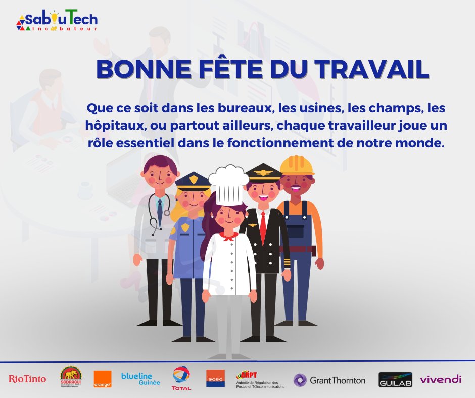 saboutech's tweet photo. ✨𝐀𝐮𝐣𝐨𝐮𝐫𝐝'𝐡𝐮𝐢, à 𝐥'𝐨𝐜𝐜𝐚𝐬𝐢𝐨𝐧 𝐝𝐞 𝐥𝐚 𝐟ê𝐭𝐞 𝐝𝐮 𝐓𝐫𝐚𝐯𝐚𝐢𝐥, 𝐧𝐨𝐮𝐬 𝐡𝐨𝐧𝐨𝐫𝐨𝐧𝐬 𝐥𝐞 𝐭𝐫𝐚𝐯𝐚𝐢𝐥 𝐞𝐭 𝐬𝐨𝐧 𝐫ô𝐥𝐞 𝐞𝐬𝐬𝐞𝐧𝐭𝐢𝐞𝐥 𝐝𝐚𝐧𝐬 𝐧𝐨𝐬 𝐯𝐢𝐞𝐬 𝐞𝐭 𝐝𝐚𝐧𝐬 𝐥𝐚 𝐬𝐨𝐜𝐢é𝐭é.
#Bonnefêtedutravail #Bonnejournée #viesimple https://t.co/0ni4tFY7GC