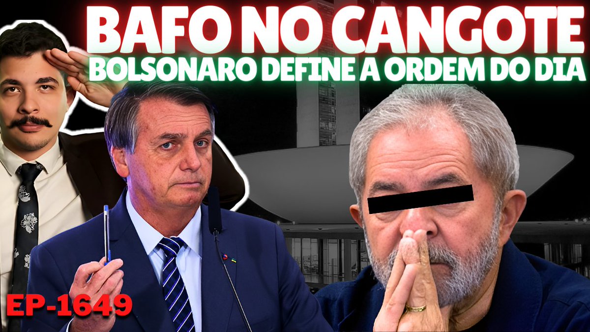 Lulistas JÁ Sentem o BAFO no CANGOTE + Bolsonaro DEFINE a ORDEM do Dia + A INTERNACIONAL Esquerdista youtu.be/bw1108A0cwM