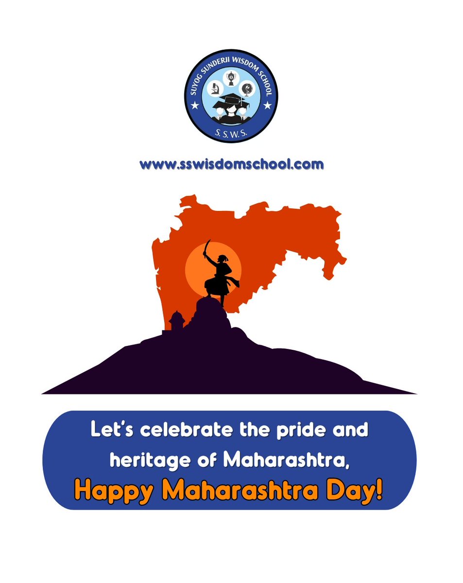 Let’s celebrate the achievements and heritage of Maharashtra! Happy Maharashtra Day🚩

#maharastraday #happymaharashtraday #jaishivajijaibhavani #chattrapatishivajimaharaj #ssws #suyogsunderjiwisdomschool #pune