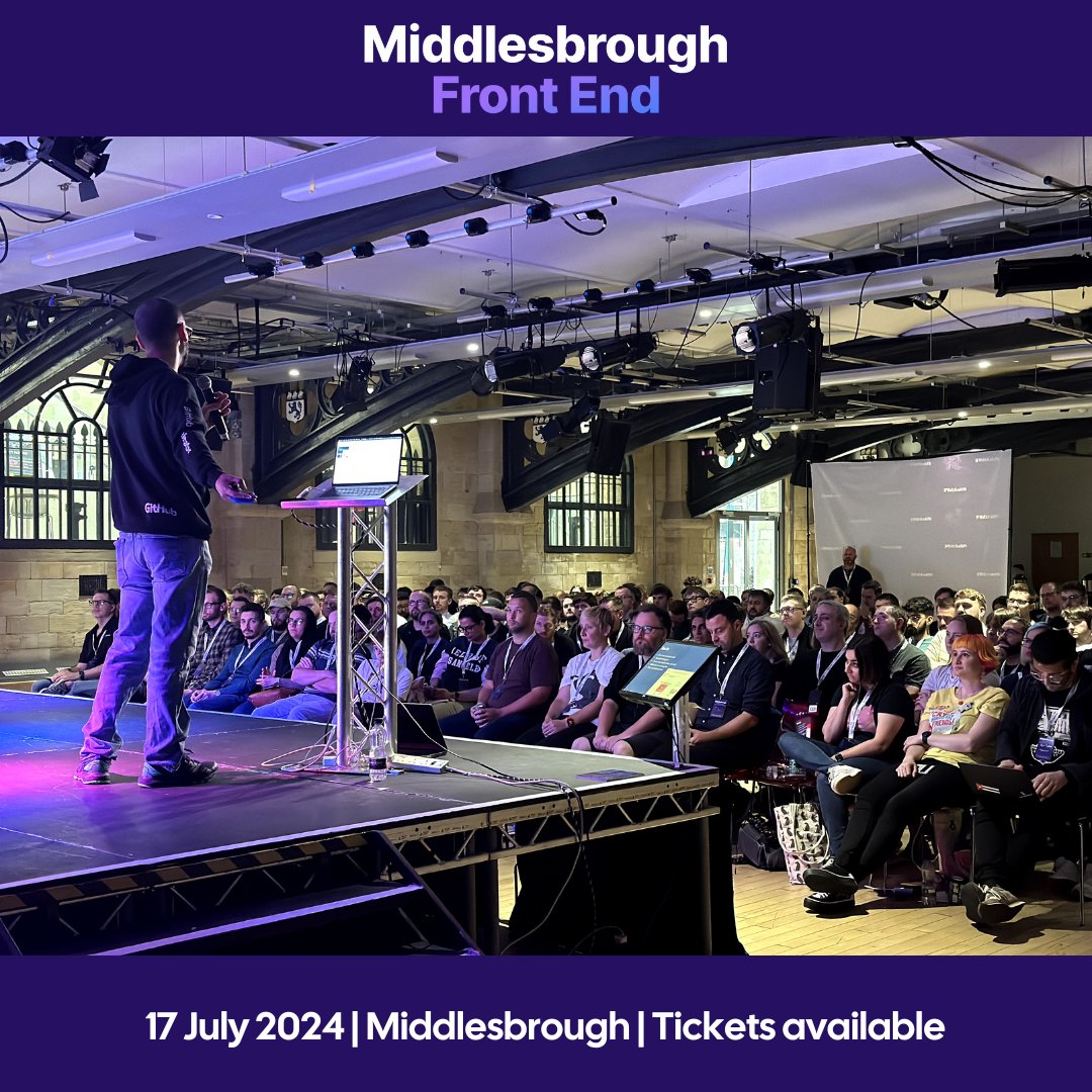 That's all our MFE2024 speakers announced! What do you think? We're very excited to welcome some of Europe's leading figures in the world of Front End Development! We're getting closer to the main event, now, have you got your ticket? 👉🎫 middlesbroughfe.co.uk