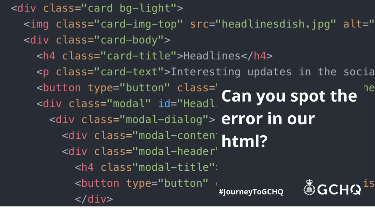 Got an eye for detail? Can you spot where things aren't quite right? If you've got great observational skills you could be just what we're looking for ⬇️ gchq-careers.co.uk/index.html