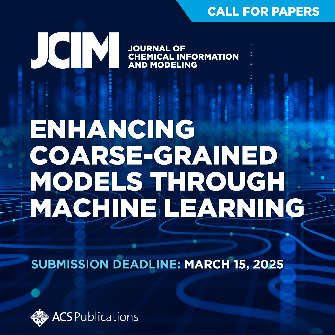 New open call for papers from #JCIM 📝 Enhancing Coarse-Grained Models through #MachineLearning Learn more today: go.acs.org/99B