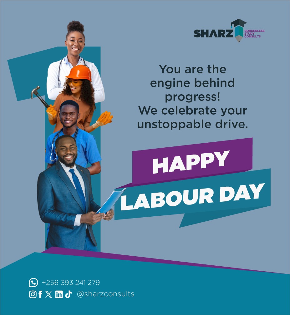Cheers to the force behind our success! Happy Labor Day from all of us at Sharz. #StudyAbroadWithSharz