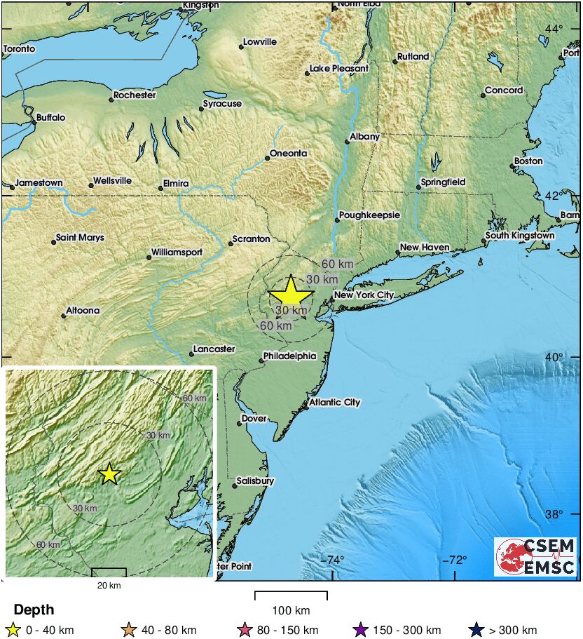 🔔#Earthquake (#sismo) M2.6 occurred 16 mi SW of #Parsippany (New Jersey) 14 min ago (local time 07:01:27). More info at: 📱emsc-csem.org/lastquake/how_… 🌐m.emsc.eu/?id=1653930 🖥emsc-csem.org/Earthquake_inf…