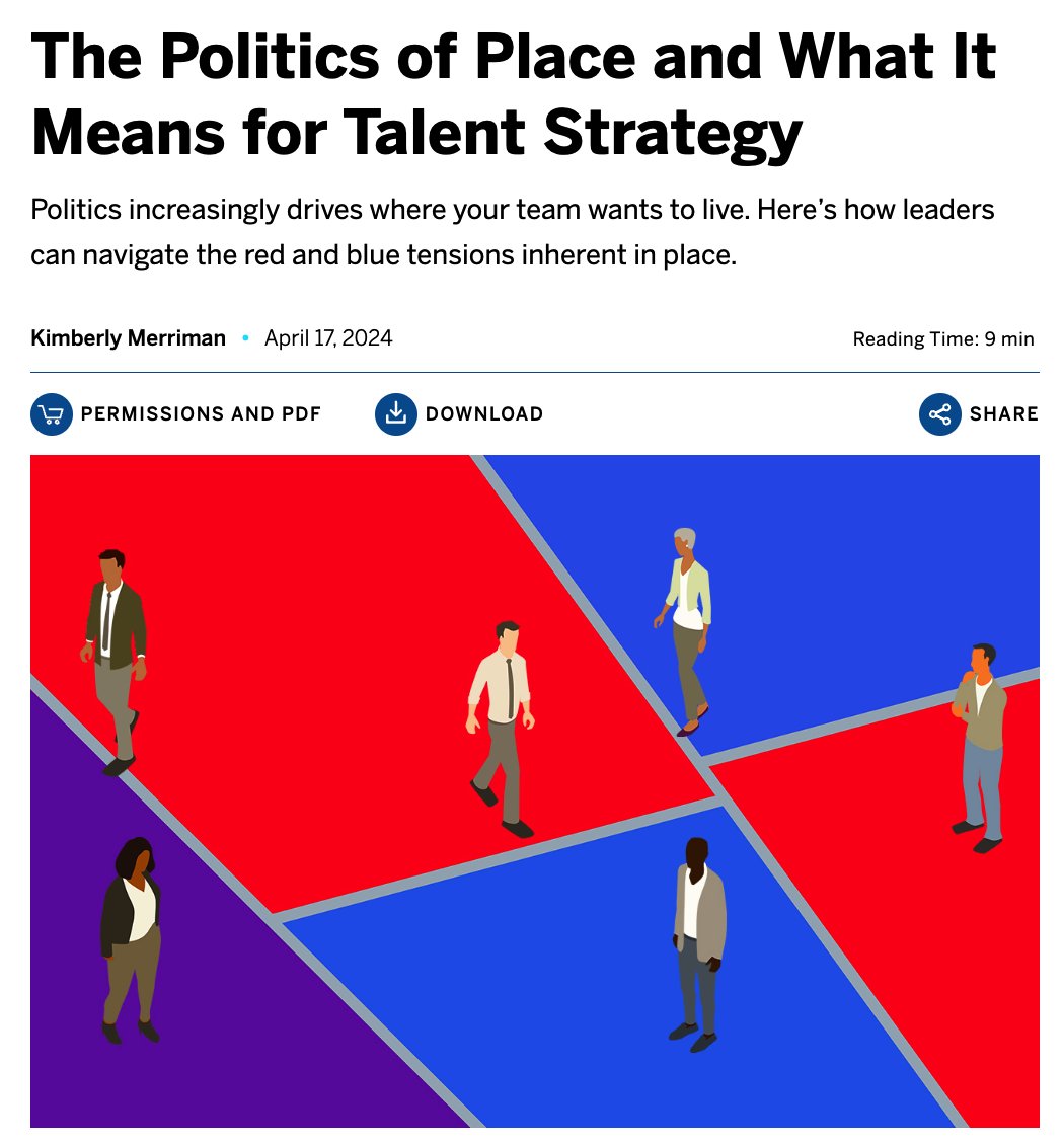 The Politics of Place and What It Means for Talent Strategy ow.ly/W1eh50Rkwnk #HR #Culture #Strategy