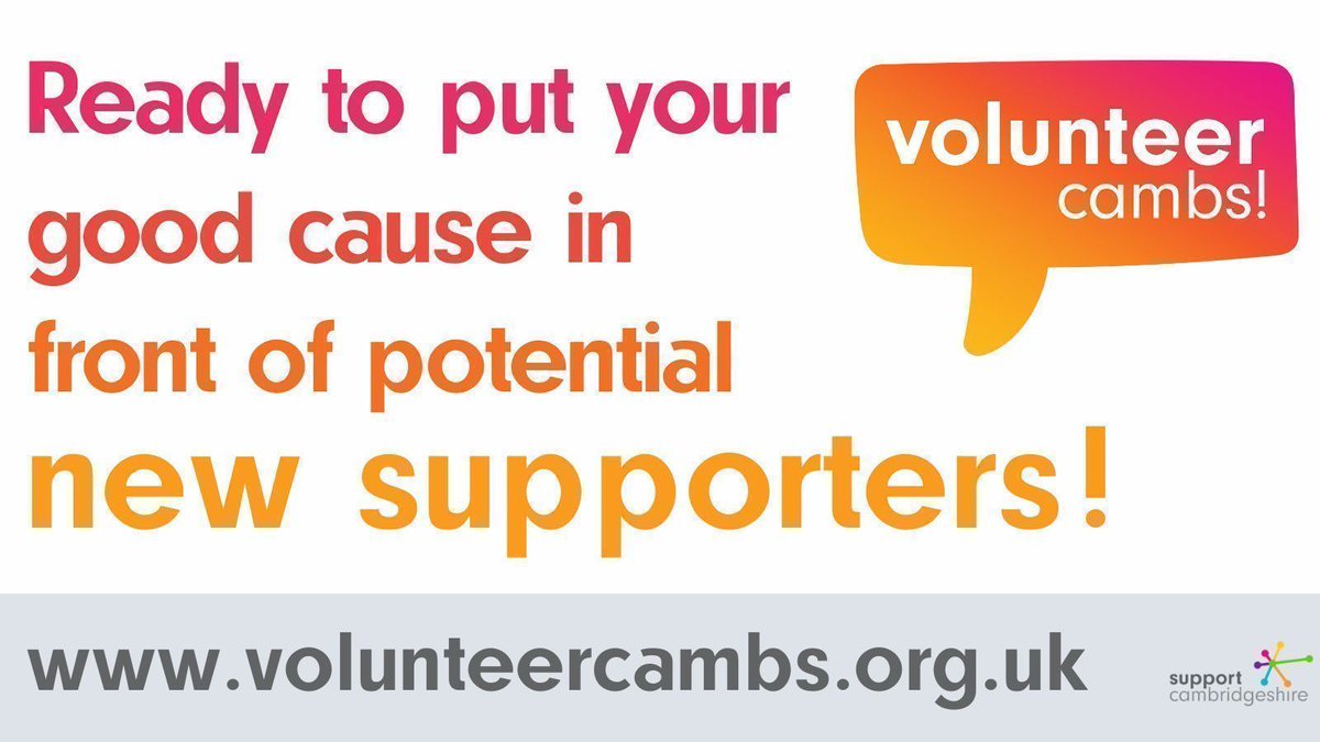 Our next Volunteer Cambs Webinar is Tuesday 7 May! Would you like a hand in adding your organisation and volunteer opportunities to the website? Join us online where Sally will guide you and answer any questions. Tuesday 7 May 10:30 - 12:00 Book: buff.ly/48hk9Yv