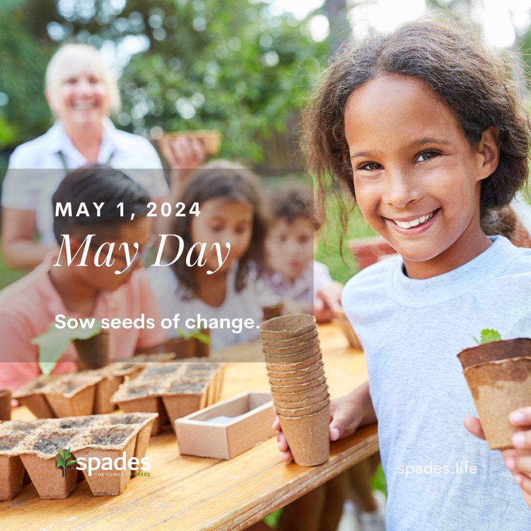 Happy #MayDay from Spades! Let's unite for a greener future through reforestation and agroforestry. Together, we can sow the seeds of change and nurture a world where nature flourishes. Visit us at spades.life #GreenFuture #PowerOfTrees