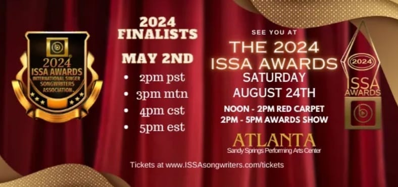 Polls are closed! Finalists TBA May 2 (check times below). Thanks to those who voted for me in two categories. And if I don't make it to the finals, that's okay. Being noticed is a win already. I like attention :) @ISSAsongwriters @TamanieDove