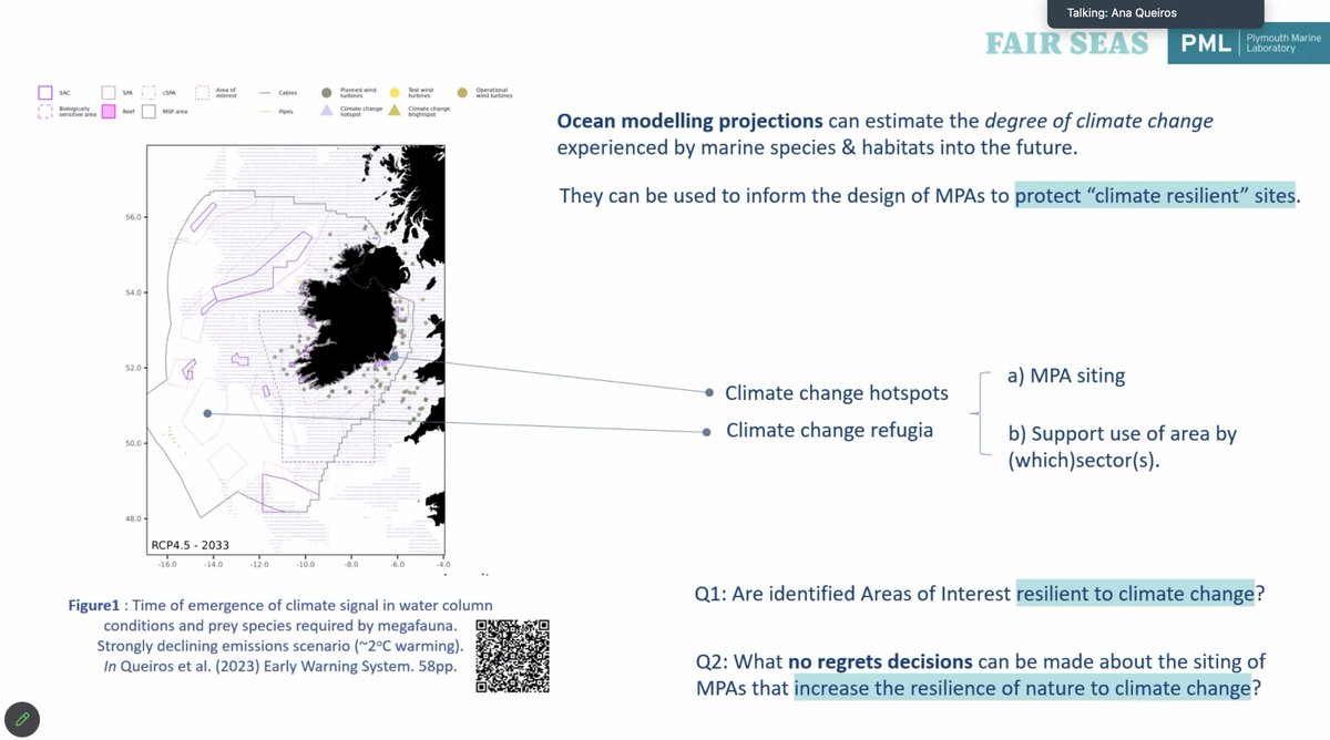 We are live now discussing 'A Climate Resilient Path for Ireland's Marine Protected Area Network'.

Join us: tinyurl.com/Ireland-Climat… 

#FairSeas
#30x30

@PlymouthMarine @luzhelena27 @rosalindskillen @FutureMares @HorizonEU @BirdWatchIE
