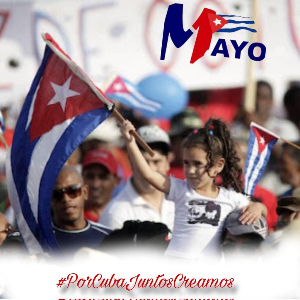 #PorCubaJuntosCreamos 
#CubaPorLaVida 
@cubacooperaven @cubacooperaZul @AlaynOliva #1Mayo
@CDI_CecilioA