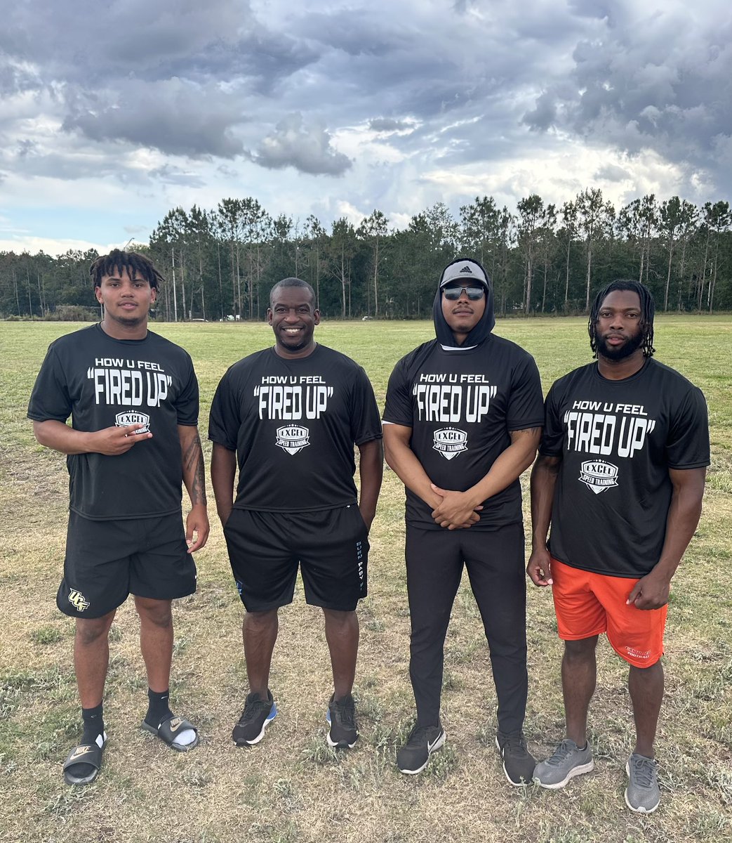 How U Feel 'FIRED UP' . Proud Trainer - Coach - Trainer - Mentor Alert. (Left to Right) Kavin Call UCF #33 Excel Speed Athlete Lo Wood Excel Speed CEO (NEI) Excel Speed Alum/ Trainer (WSU) Dorian Jones Excel Speed Alum/Trainer (Campbell) I am coach Lo 4 Life Not 4 A Season