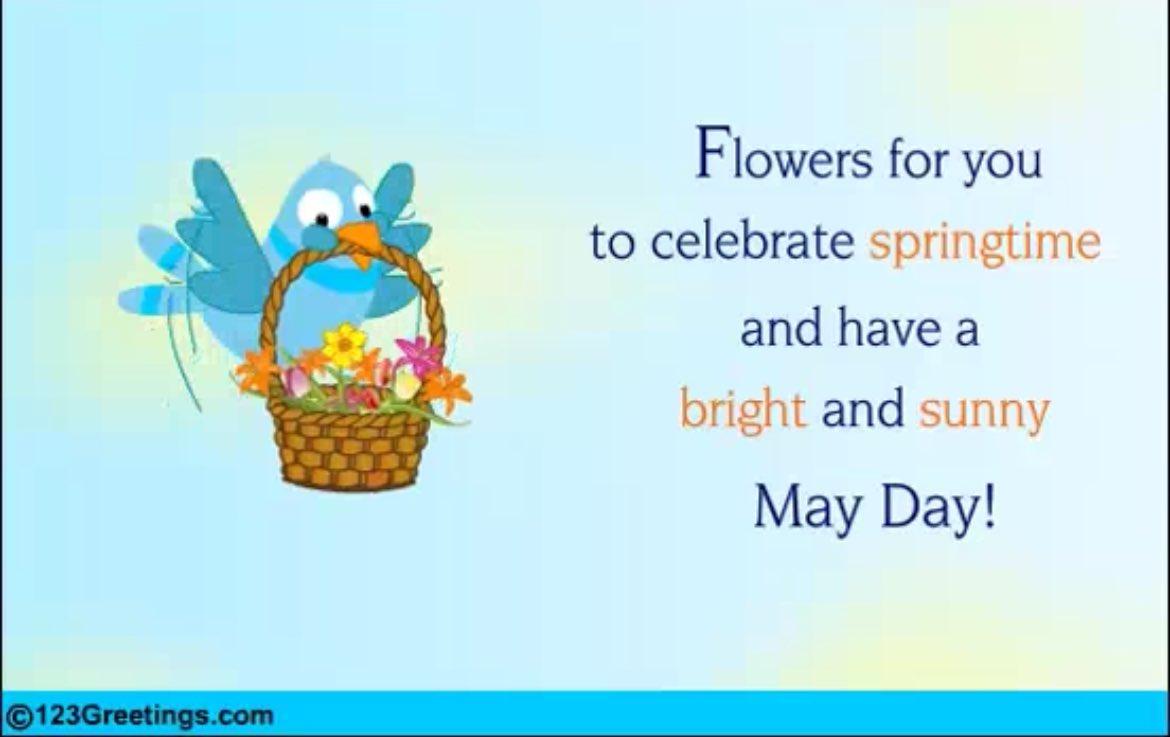 Spring has sprung,& May Day is here! 🌺May your May Day be filled with joy, love, and solidarity! Share e-cards to spread the spirit of this special day.123greetings.com/events/may_day…
.
.
.
.
.
.
#spring #springseason #springsishere #mayday #maythe4thbewithyou #May #May1st