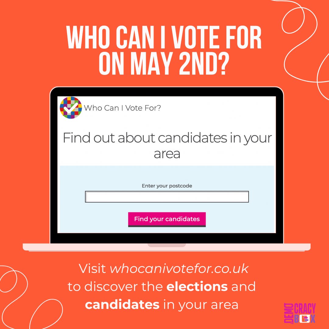 Wondering who you can vote for in the upcoming election? 🗳️ Use this handy tool to find out: Whocanivotefor.co.uk #TheDemocracyBox #Voting #Election