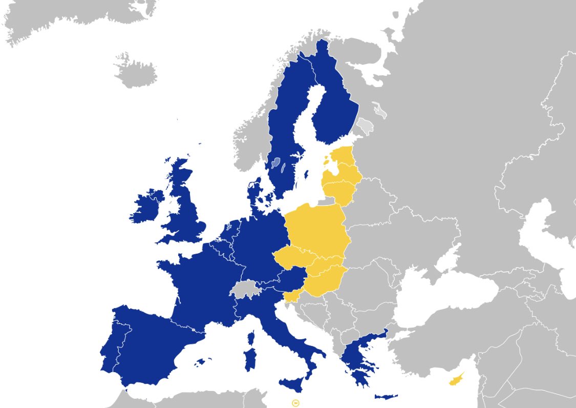 The largest ever enlargement of the European Union took place exactly 20 years ago, on May 1st 2004.

Poland, Czechia, Slovakia, Hungary, Estonia, Latvia, Lithuania, Slovenia, Cyprus and Malta all joined the Union.

The Union increased from 15 to 25 member states.

🇪🇺