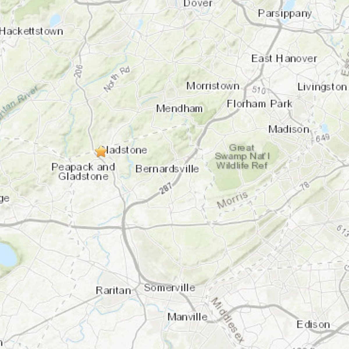 Did you feel it?! Another aftershock at 7:01 AM. M 2.6 - 1 km WNW of Gladstone, New Jersey @News12NJ