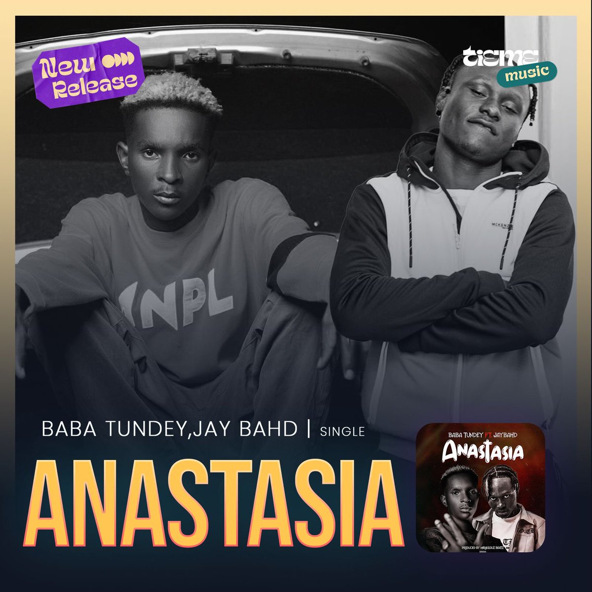 #babatundey and #jaybahd have crafted a masterpiece #Anastasia now on all streaming platforms #NewMusic.