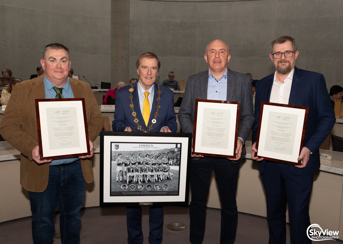 A big THANK YOU to our wonderful Mayor Gerald Mitchell for bestowing such a great honour on us at Council Chambers at County Hall, Dooradoyle yesterday evening. We are truly humbled to receive official recognition from our beloved county.