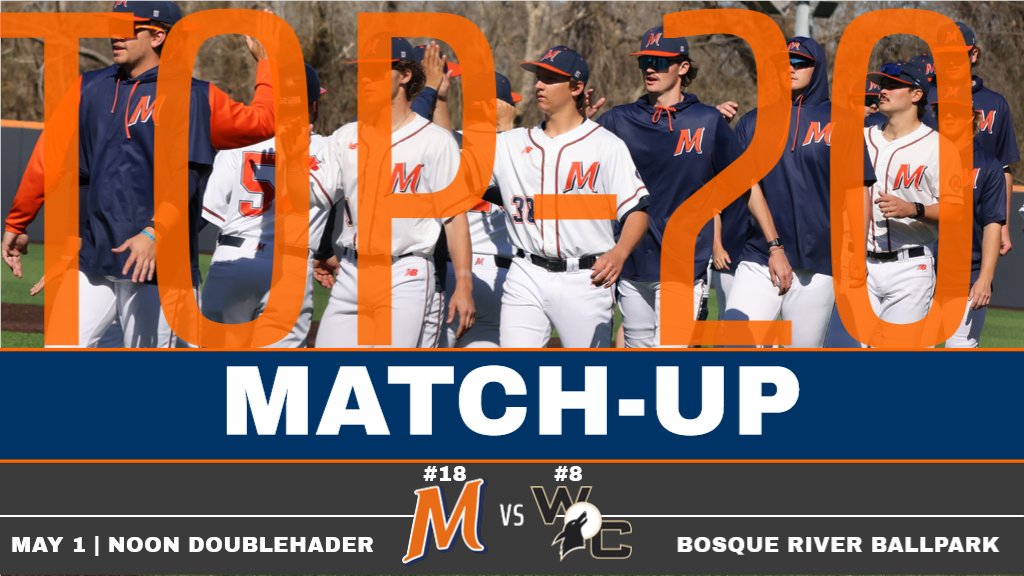 TOP-20 MATCH-UP: The 18th-ranked Highlanders host the 8th-ranked Weatherford Coyotes in NTJCAC play this afternoon at Bosque River Ballpark! Doubleheader action begins at noon. Tune in at centexsportsnetwork.com or youtube.com/c/CentexSports… #GoLanders #ContinuingTheLegacy