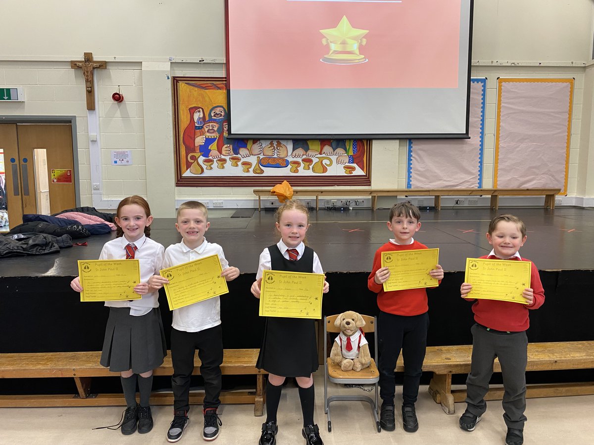 Well done to our P1 - P3 award winners 🤩 Pupil of the Week 👏