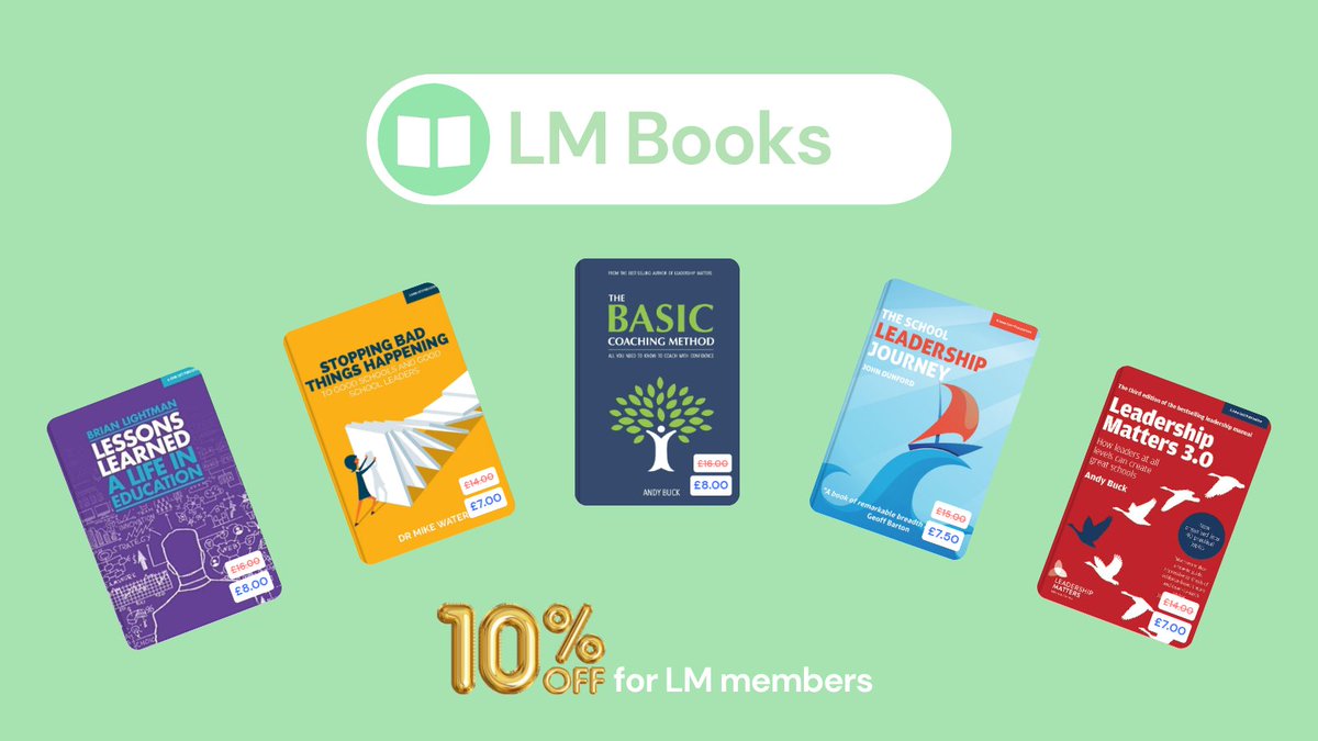 Is it too soon to be thinking about our summer reading list? Don't forget, as an LM member, you get 10% off ALL leadership books on our website! Browse all LM books and get reading! 📚➡️ ow.ly/Jpq750OnHRq