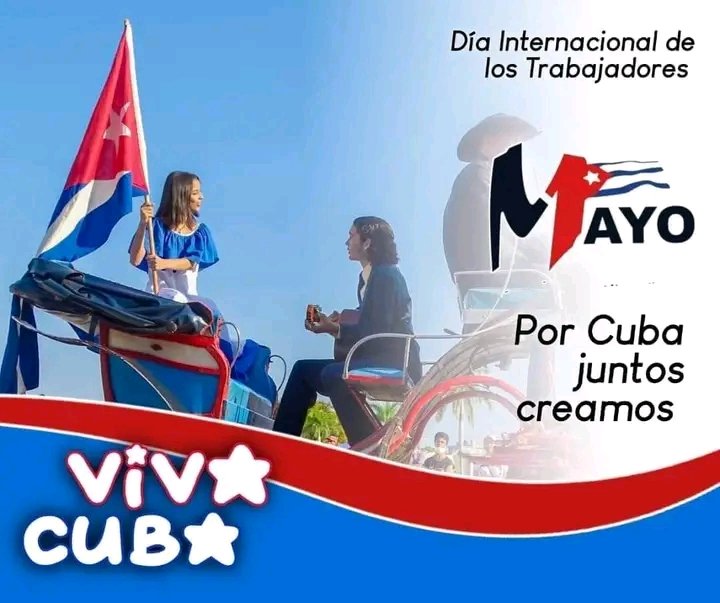 #Cuba is celebrating #MayDay. #Cuban #workers with their #families attend the #maydayparade to support the #CubanRevolution.
#JuntosPorCuba #1roMayo