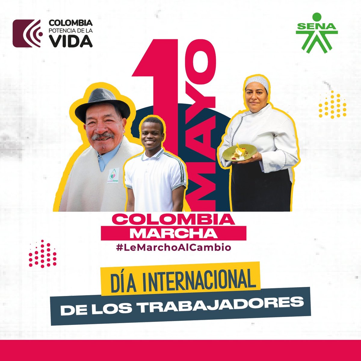 Buenos días a todas las trabajadoras y los trabajadores colombianos 🇨🇴 Hoy #1Mayo nos unimos a la conmemoración del Día Internacional de los Trabajadores. Gracias por contribuir a la transformación social y el progreso del país 💪. ¡#LeMarchoAlCambio porque nuestro trabajo…