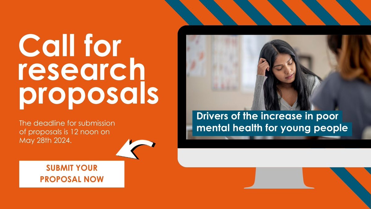 Calling research experts 🧠 We are looking for proposals to delve deep into the factors of poor mental health among young people in England. This intensive project offers a chance to make a real impact on youth mental health. Deadline: May 28th, 2024. youthfuturesfoundation.org/news/call-for-…