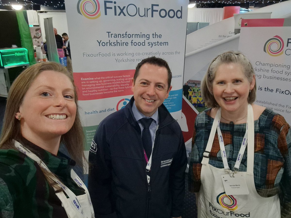 Exhibiting @ypoinfo Food & Catering Show. Great to see the options available across Yorkshire and meet others working to transform the food system! @LoveBritishFood #YPO #catering