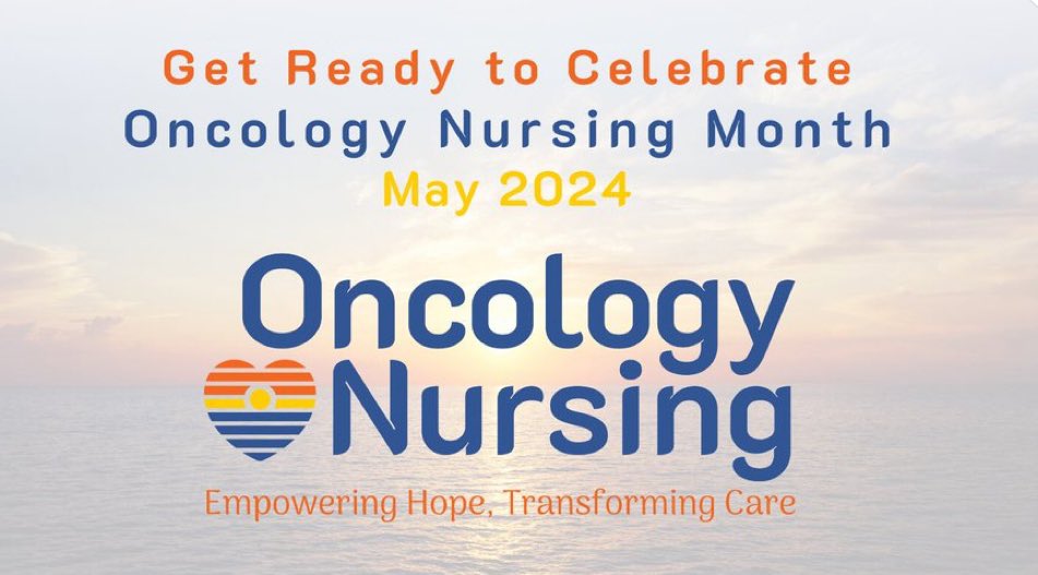 Happy @oncologynursing month to all my amazing colleagues 🎉! Proud to work alongside you to provide the highest quality care to individuals living with cancer that we are privileged to care for 🧡💙🧡💙