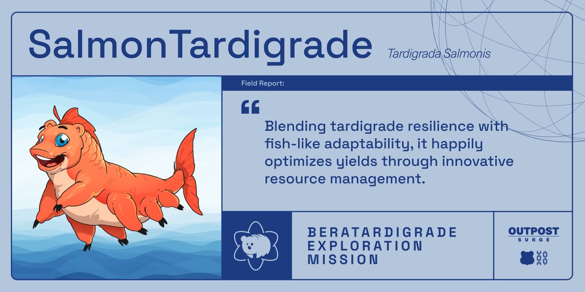 thriveonmars's tweet image. Our tardigrade exploration team has discovered the @stackingsalmon Tardigrade.

Join us TODAY at Noon ET / 4pm UTC for an X Space as we talk about Stacking Salmon! 

Other Mission Objectives:
- Tardigrade Mint tomorrow at Noon ET / 4pm UTC:…