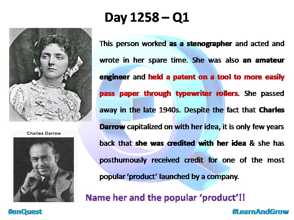 Day 1258 - Q1 #enQuest #LearnAndGrow