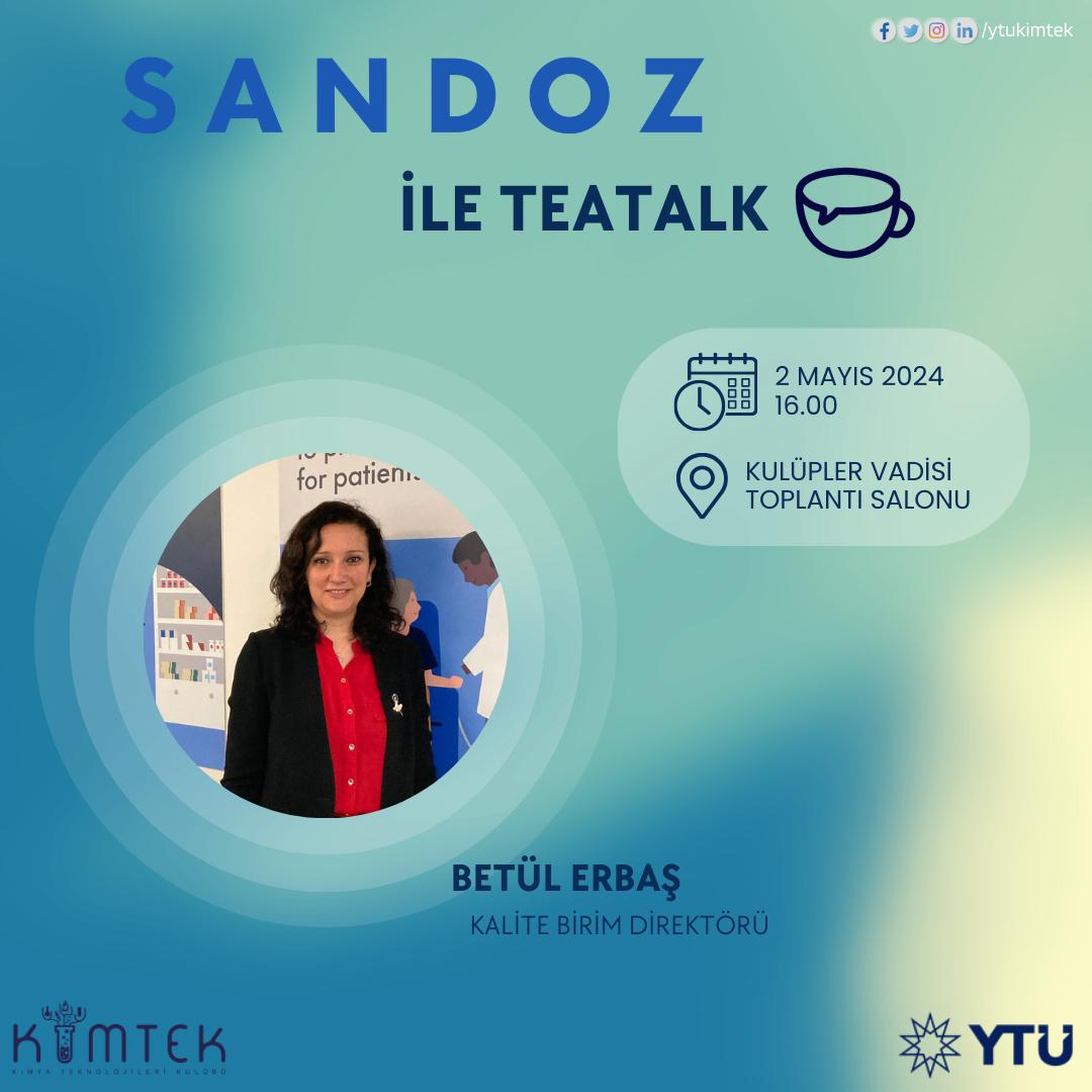 ytukimtek's tweet photo. Dönemin 4. Teatalk'u Sandoz ile karşınızdayız💚☕
https://t.co/OTjo1lISRU https://t.co/6dCOBeBrsh