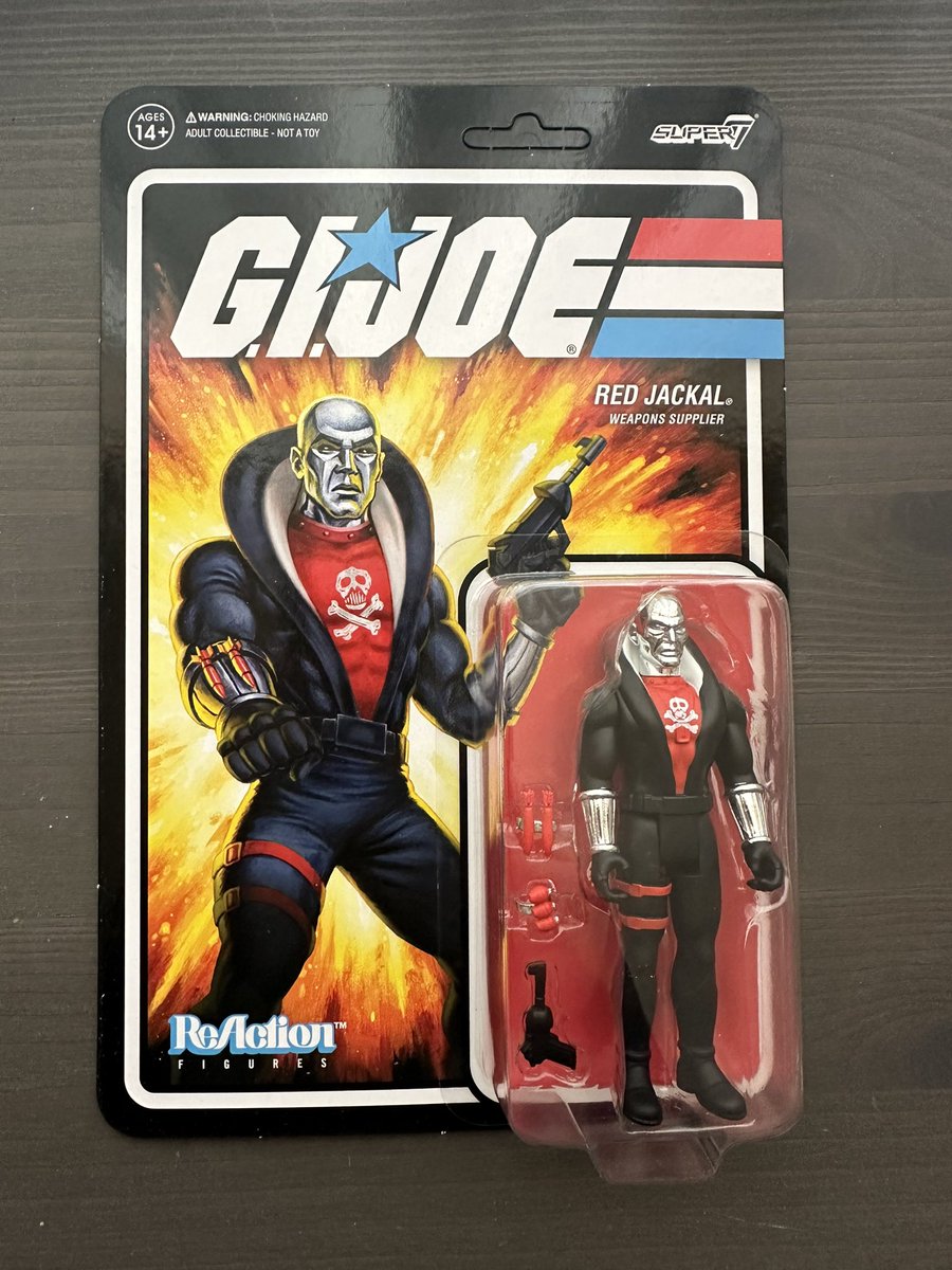 New into the collection: The @super7store version of Red Jackal! 

#ActionForce #GIJoe #YoJoe #ARAH #80s #80sToys #ActionFigures #Collectibles #GIJoeCollector #GIJoePhotography #JoeNation #ToyPhotography #VintageToys