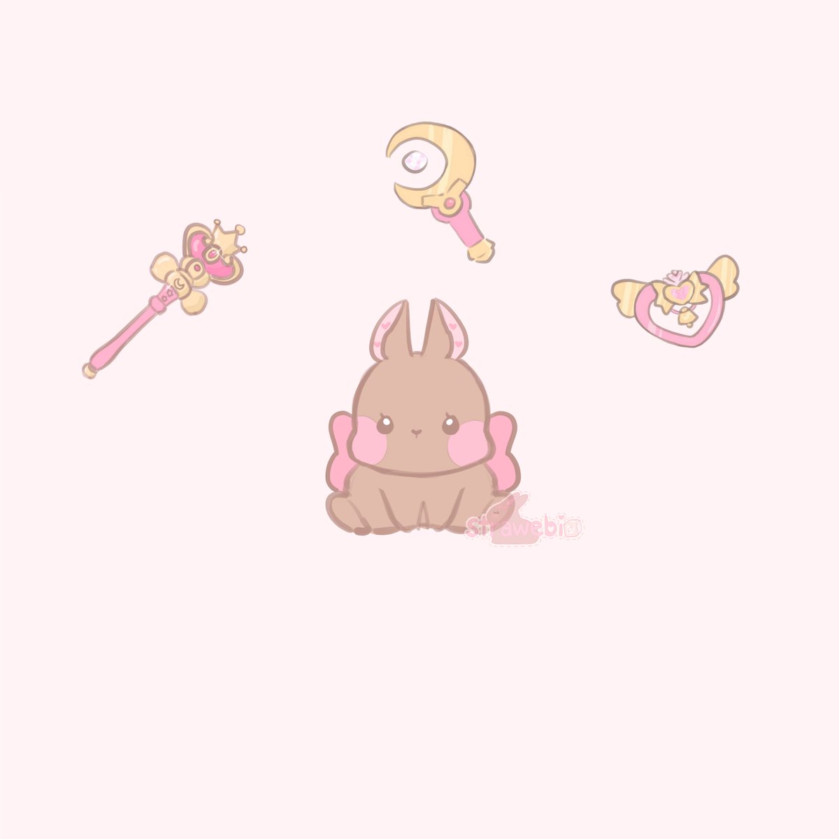 strawebi's tweet photo. magical bunny ♡ https://t.co/kgDtxJYOKN